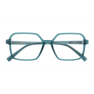 Unisex s square Green Plastic Prescription eyeglasses - Eyebuydirect s Surfer