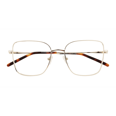 Female s square Gold Eco Friendly,Metal Prescription eyeglasses - Eyebuydirect s Wynn