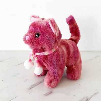 peluche gatto animale di peluche gatto interattivo robot gatto robotico che abbaia miagola gattino controllo touch animale domestico elettronico robot gattino giocattolo gatto animato per bambina