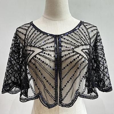 Anni Ruggenti Anni 1920 Retrò Vintage Sciarpe da flapper Il grande Gatsby Ragazza Flapper Paillettes Costume Per donna Carnevale Festa serale Matrimonio Mascherata Adulti Scialle