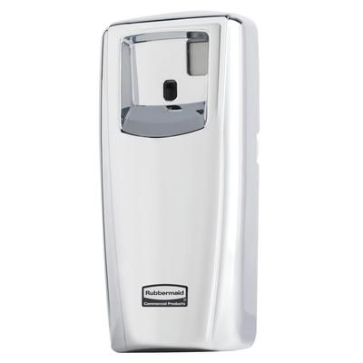 Rubbermaid 1793536 Microburst 9000 Aerosol Odor Control System w/ LCD Dispenser, Chrome, Silver