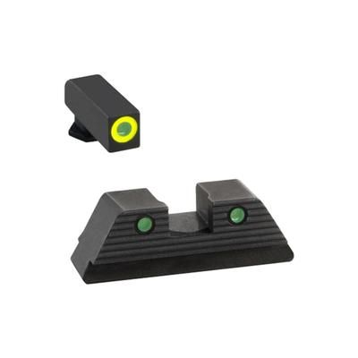 USED AmeriGlo Trooper Sets of Pistol Tritium Night Sights for Glock Gen5 171919X2645 Green GL-821