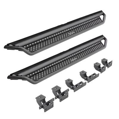 Go Rhino Nerf Bars Steel Textured Black Dominator Xtreme D1 Series, D14435T