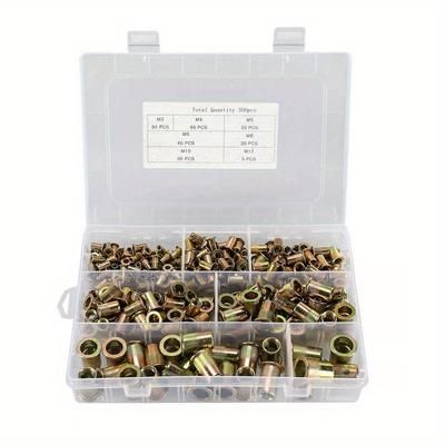TEMU Mixed Blind Set Rivet Nuts Tool Threaded Nuts Anti-oxidation M3-m12