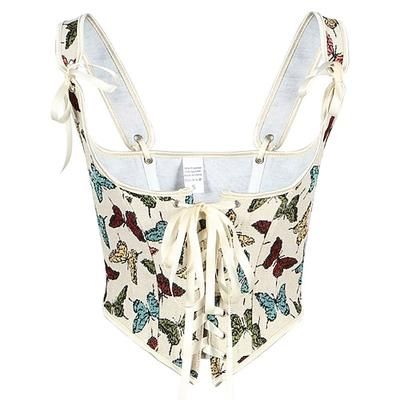Rococò Completo Mascherata Corsetto Overbust Cosplay Jacquard Controllo della Pancia Push-Up Jacquard Costume Per donna Reale Mascherata Feste Carnevale di Venezia Adulti Corsetto