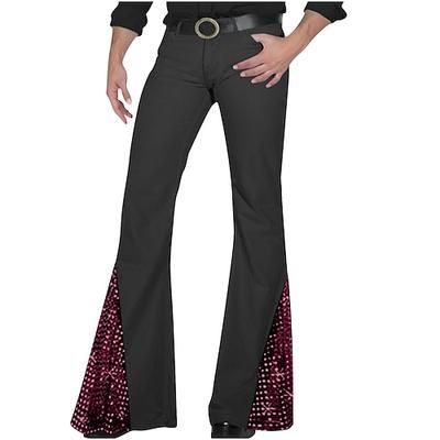 Retrò Vintage Anni '60 Hippie Pantaloni Pantaloni a zampa d'elefante Pantaloni a zampa Hippie Paillettes Costume Per uomo Halloween Carnevale San Valentino Festa serale Festival Musicale Parata
