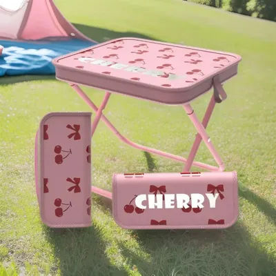 Outdoor Folding Stool Camping Chair Park Stool Picnic Portable Zipper Packed Small Fishing Chair Garden Folding Chair