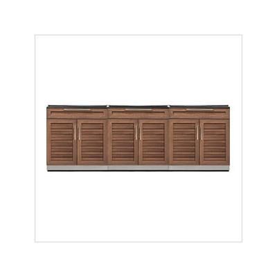 NewAge Outdoor Kitchens Grove 3-Piece Outdoor Kitchen Set (No Countertop)