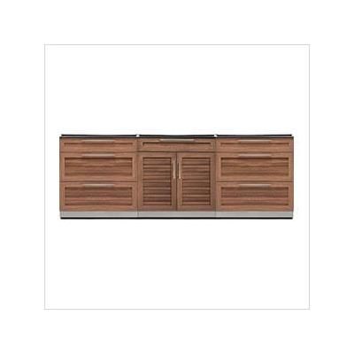 NewAge Outdoor Kitchens Grove 3-Piece Outdoor Kitchen Set (No Countertop)