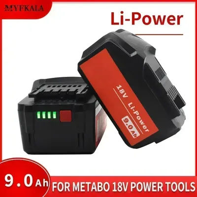 2025 For Metabo 18V 4.0-9.0Ah Battery Power Tools Drill Driver Wrench Hammer Grinder for Metabo 18VBattery Asc30 Asc55 625592000