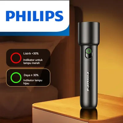 Philips-Lampe de poche LED aste portable EDC, lampes de poche pour Defensa, autodéfense personnelle, camping, randonnée, nouveau, 2024