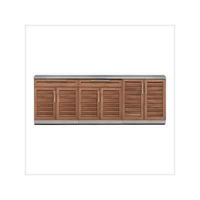 NewAge Outdoor Kitchens Grove 4-Piece Outdoor Kitchen Set with Countertops and Covers