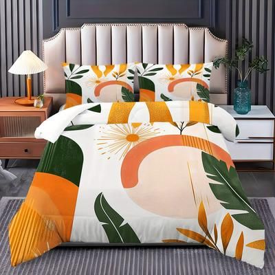 TEMU 2/ 3pcs Simple Elegant Bedding Set, Double/ Single Bed, 1 Quilt Cover 2 Pillowcases, Super Soft Microfiber Fabric, Breathable Durable Anti-wrinkle Machine Washable, Used As A Holiday Gift