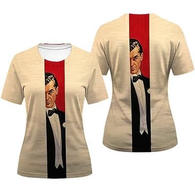 T-shirt Manifesto retrò Ragazza retrò Anni 1950 Retrò Vintage Corte Girocollo Grafico per Per donna Adulti Stampa 3D per Mascherata Quotidiano Vacanza Feste