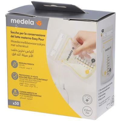 Easy Pour Sacca Conservazione Latte Materno 50 Pezzi 1 St