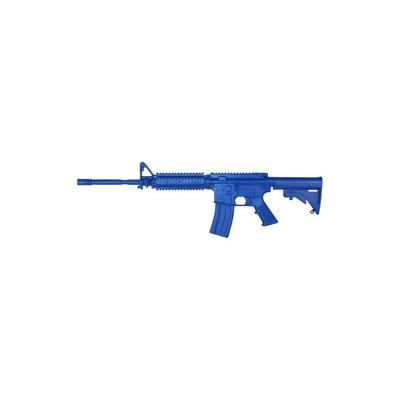 Blueguns Colt M4 Training Guns Not Weighted No Light/Laser Attachment Rifle Flat Top Closed Stock Fwd Rail Blue FSM4FTRCS
