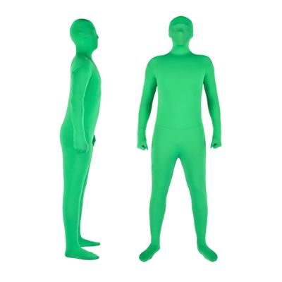 TEMU Full Body Photography Chromakey Green Suit Adult Green Bodysuit Stretch Costume For Photo Video Special Effect Festival Cosplay Carnival 180cm/71in Height