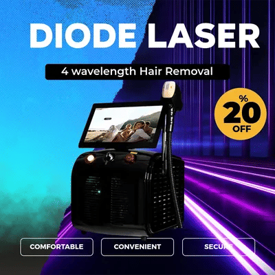 2025 Portable Titanium Soprano Ice Laser – 4-Wave Hair Removal System With 4000W Power for Professional Results