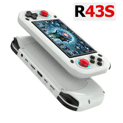 R43S Retro Handheld Video Game Console Open Source Linux System 4.3Inch IPS Screen Portable Pocket Video Player Support HDMI Out