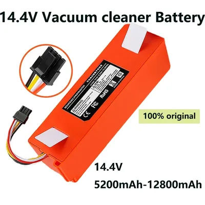 Batterie de remplacement pour aspirateur robot Xiaomi Roborock S55 S60 S65 S50 S51 S5 MAX S6, 14.4V, 12800mAh, pièces