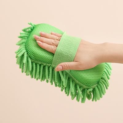 TEMU 1/2pcs Wash Drying Towel Set - Chenille Microfiber, Scratch-free, Ultra Absorbent