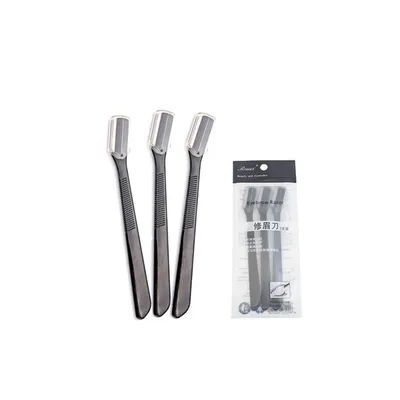 3PCS Eyebrow Razor Safe Facial Blades Eye Brow Shaping Knife Eyebrow Trimmer Shaver Face Hair Removal Blades Women Makeup Tools
