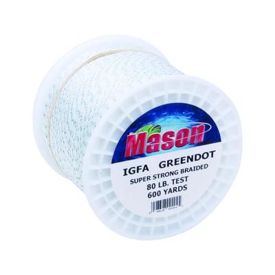 Mason Green Dot Braided Line 80lb 600yd Dacron 6GD-80