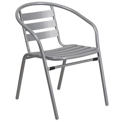 MoTak M106 Indoor/Outdoor Stackable Armchair - Steel, Silver