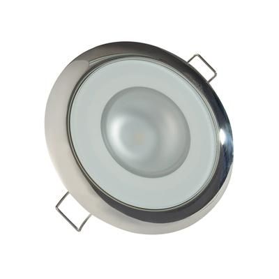 Lumitec Mirage 380 Lumens LED Flush Mount Down Light Polished Bezel Spectrum RGBW 113117