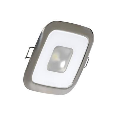 Lumitec Square Mirage Down 380 Lumens LED Light w/ Spectrum RGBW Dimming / Bezel Polished Bezel 116117