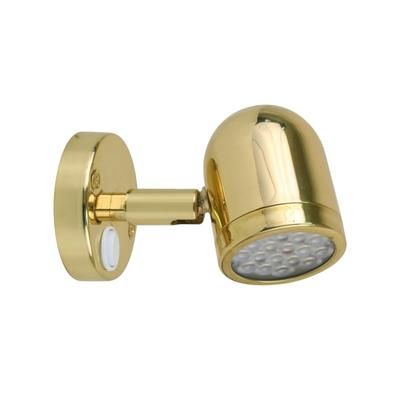 Scandvik 154 Lumens LED Brass Reading Light 10-30V 19052P