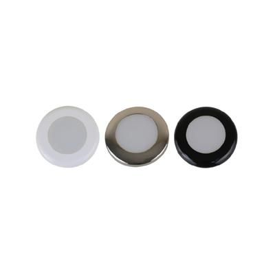 Scandvik A3C Downlight 300 Lumens LED Light Kit Warm White w/SS White/ Black Trim Rings 41290P