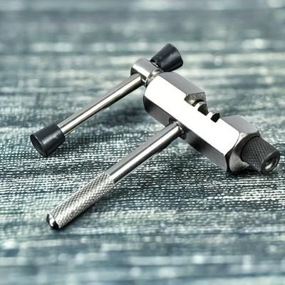TEMU 1pc Mountain Bike Road Bike Chain Breaker, Stainless Steel Chain Cutter, Chain Disassembly Tool, Chain Cutter, Bicycle Chain Repair Tools, High Hardness Chain Maintenance And Replacement Tools