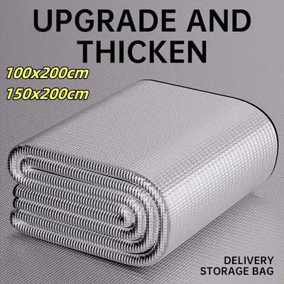 Waterproof Mat Double-sided Aluminum Film Moisture-Proof Mat Portable Picnic Mat Outdoor Tent Camping Beach Moisture-Proof Mat
