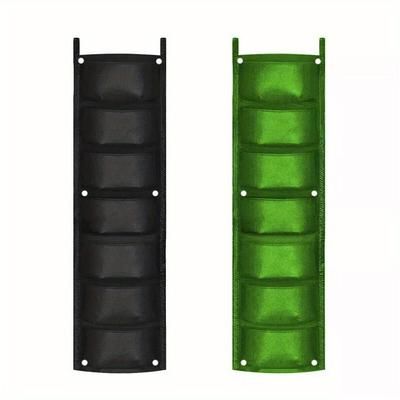 TEMU 7 Pockets Wall Hanging Planting Bags Plant Grow Bag Planter Vertical Garden Pots