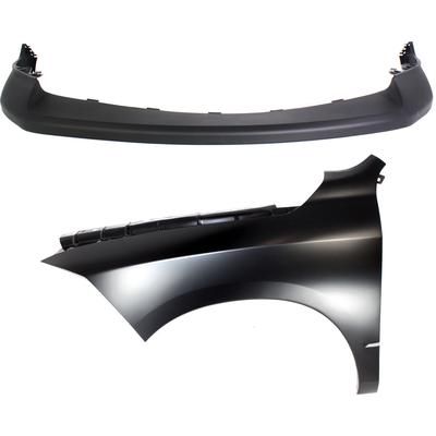 Replacement Fender Steel Primed, Front, Driver Side, 1-year unlimited-mileage warranty KIT-012118-57