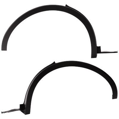 Replacement Fender Trim Plastic Primed, Rear, Driver & Passenger Side, 1-year unlimited-mileage warranty SET-RT55390039