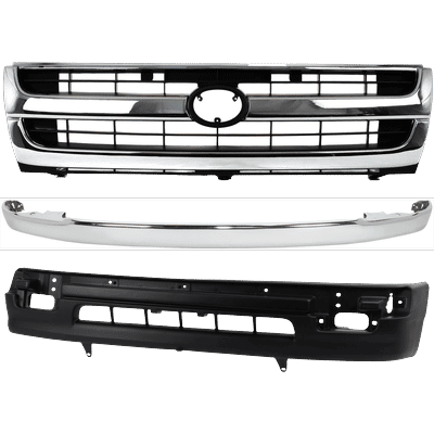 Replacement Bumper Trim Chrome, Front, 1-year unlimited-mileage warranty KIT-122024-C38