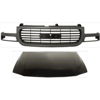JC Whitney Hood Steel Primed, 1-year unlimited-mileage warranty KIT-032725-27