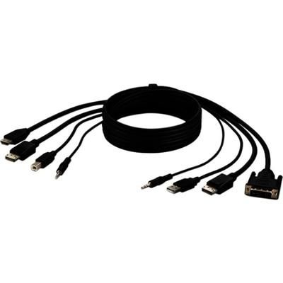 Belkin Dual Dvi To Hdmi And Dp To Dp Usb A/b Audio Passive Combo Kvm
