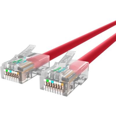 Belkin Cat.6 Utp Patch Cable - Rj-45 Male Network - Rj-45 Male Network - 25 Ft - Red