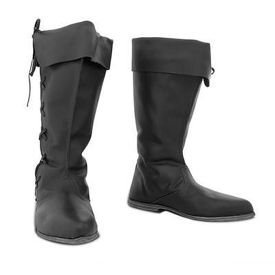 Medievale Rinascimento Scarpe Stivali al ginocchio Stivali jazz piatti Pirata Vichingo Crociato Costume Per uomo Unisex Celtico Costumi da pirata Halloween Carnevale Performance Festa / Sera LARP