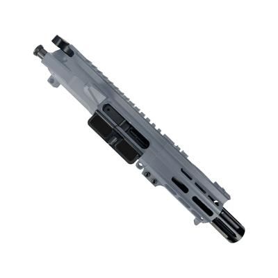 ABC RIFLE COMPANY AR .40 S&W Billet Pistol 4in Barrel Custom M-LOK Handguard Complete Upper Receiver w/BCG And Charging Handle Sniper Grey
