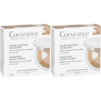 Eau Thermale Avène Couvrance Cipria Mosaico Traslucida Set da 2 2x10 g