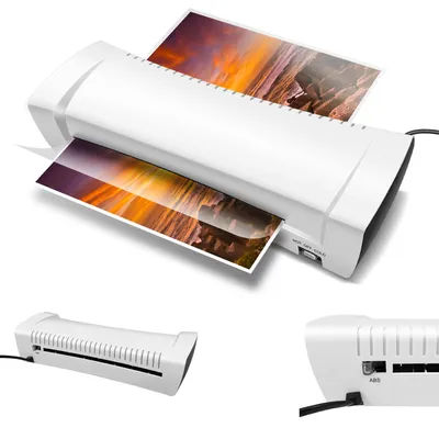 200W Laminator，Compact Lightweight A4 A5 A6 Laminator with Hot and Cold Settings, 3-4min Quick Warm-up