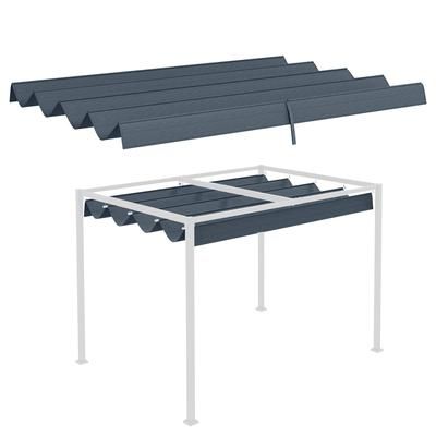 TEMU Retractable , Sun Shade Cover, Uv30+ Protected Replacement Canopy Fabric For 2.85 X 2m Pergola Frame
