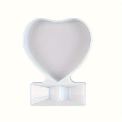 TEMU 2 Sizes Of Resin Heart-shaped Photo Frame Silicone Molds, Diy Personalized Photo Frame Silicone Molds, For Making Souvenirs, Handicrafts, Home Decoratio