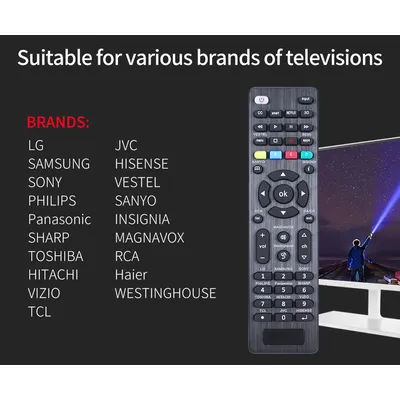 Télécommande universelle de remplacement TV G006, pour LG,Samsung, TCL, Philips, Vizio, Sharp, Sony, Panasonic, Sanyo, Insignia, Toshib