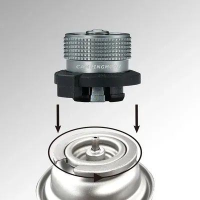 CAMPINGMOON Outdoor Camping Bayonet Type Barbecue Gas Adapter Outdoor Gas Stove Connector Gas Cartridge Tank Adapter