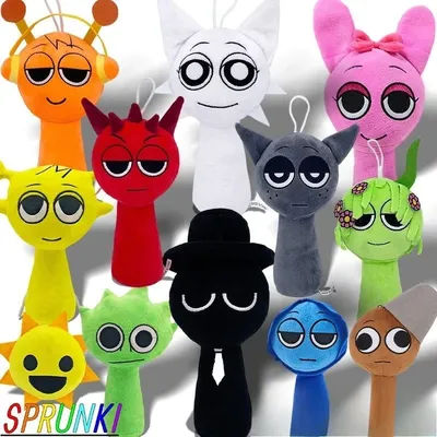 20 cm poupée douce jouet dessin animé Incredibox Sprunki jeux peluches bébé chiffon poupée chambre